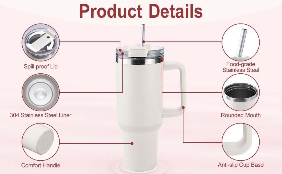 1200ml Stainless Steel 304 Water Tumbler – Hot & Cold, Leak-Proof, Vacuum Insulated Bottle